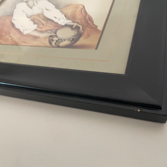 Vintage RC Gorman Pottery Keeper Framed Print signed framed picture art frame - Picture 3 of 9